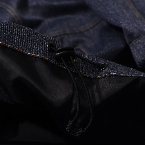 Brt Logo Stitch Hooded Jacket Denim Blue