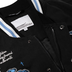 Smoking Rabbit 2oz Insulated Varsity Jacket Black / Denim