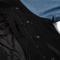 Smoking Rabbit 2oz Insulated Varsity Jacket Black / Denim