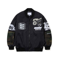 Fstp 2oz Insulated Varsity Jacket Black Camo