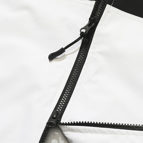 Logo 3L Hooded Jacket Gray / White