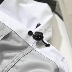 Logo 3L Hooded Jacket Gray / White