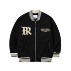Seoul Embroidery Varsity Jacket Black