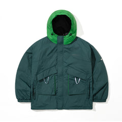 Structured Pocket 2oz Insulated Hooded Jacket Green