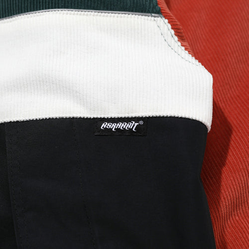 Hf Corduroy Hooded Anorak Jacket Multi