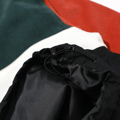 Hf Corduroy Hooded Anorak Jacket Multi