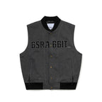 Cotton Twill 1oz Insulated Retro Vest Pigment Black