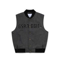 Cotton Twill 1oz Insulated Retro Vest Pigment Black