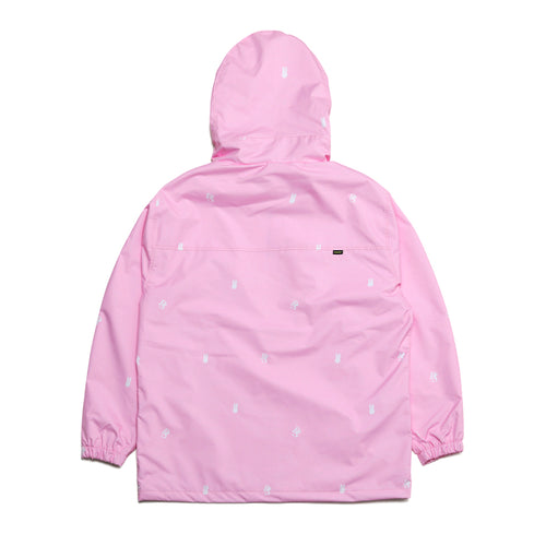 Dsxbr Hooded Anorak Jacket Pink