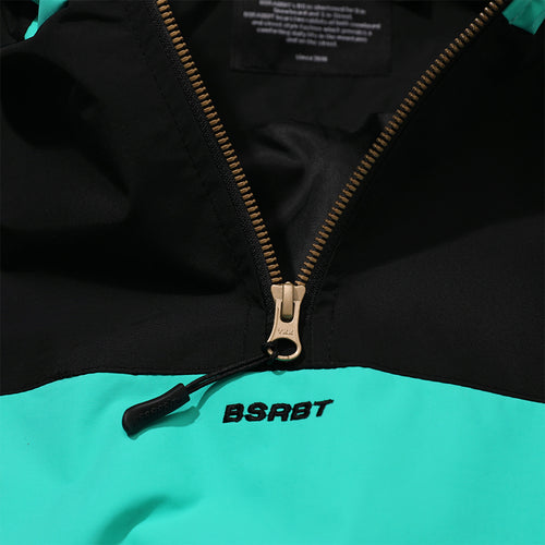 Bsm Hooded Anorak Jacket Mint Black