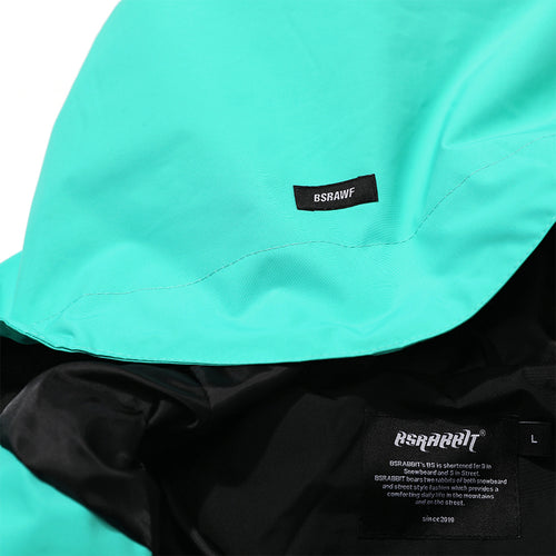 Bsm Hooded Anorak Jacket Mint Black