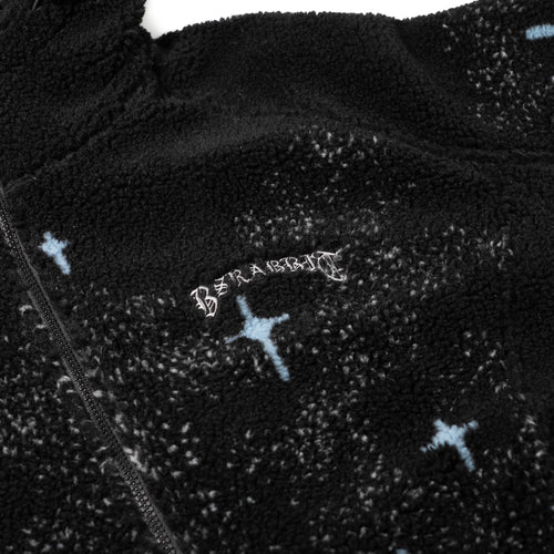 Bp Smoking Rabbit Fleece Hooded Jacket Black