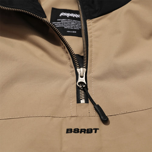 Bsm Hooded Anorak Jacket Beige