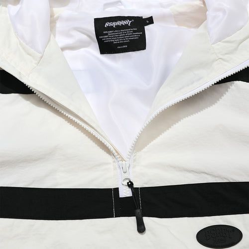 Strp Hooded Anorak Jacket White