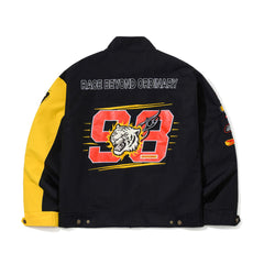 Bsrbt Red Flame 98 Racing Jacket Black Yellow