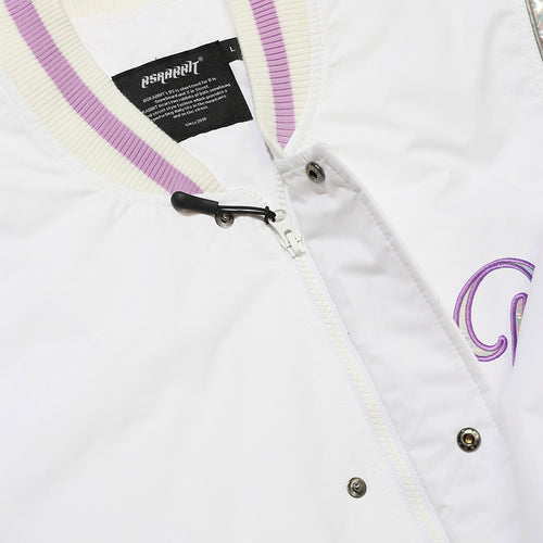 Logo Stadium Jacket White