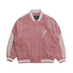 Logo Stadium Jacket Corduroy Pink