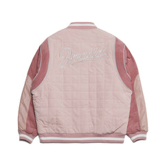 Logo Stadium Jacket Corduroy Pink
