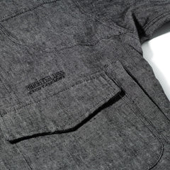 Classy Linen Wide Hooded Jacket Black