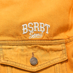 Tiedye Washing Over Denim Trucker Jacket Tiedye Yellow