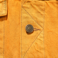Tiedye Washing Over Denim Trucker Jacket Tiedye Yellow