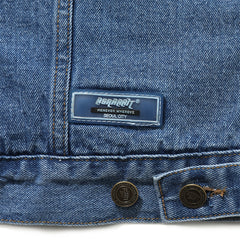 Tiedye Washing Over Denim Trucker Jacket Tiedye Yellow