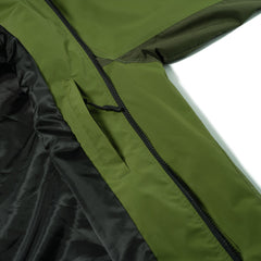 Patched Utility Hooded Jacket Jacket Green