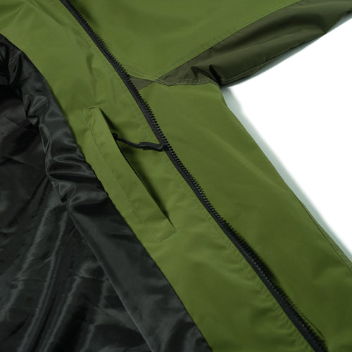 Patched Utility Hooded Jacket Jacket Green