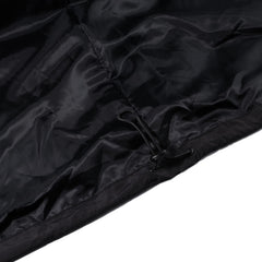 Patched Utility Hooded Jacket Black / Dark Brown