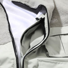 Awf Half Fleece Jacket Snowgray