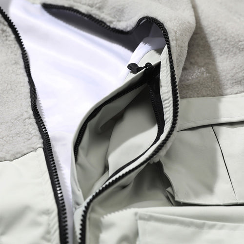 Awf Half Fleece Jacket Snowgray