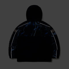 Patched Utility Hooded Jacket Navy / Thunder Blue