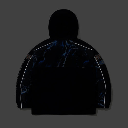 Patched Utility Hooded Jacket Navy / Thunder Blue