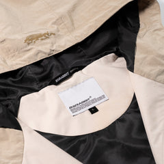 Hare1502 Art Print Hooded Jacket Cream Beige