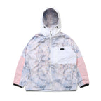 Royal Fleece Hooded Jacket Marble White