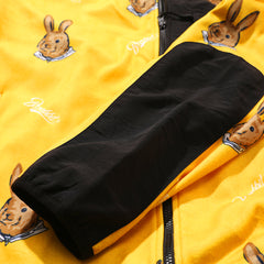 Royal Fleece Hooded Jacket Bear Rabbit Yellow