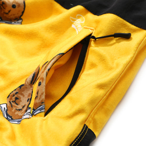 Royal Fleece Hooded Jacket Bear Rabbit Yellow