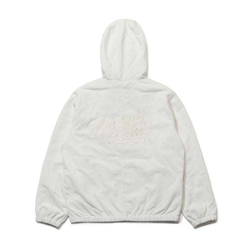 Br Corduroy Hooded Jacket White