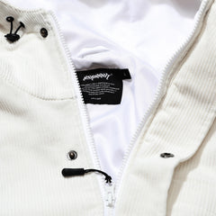 Br Corduroy Hooded Jacket White