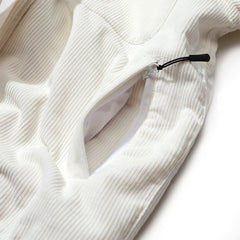Br Corduroy Hooded Jacket White