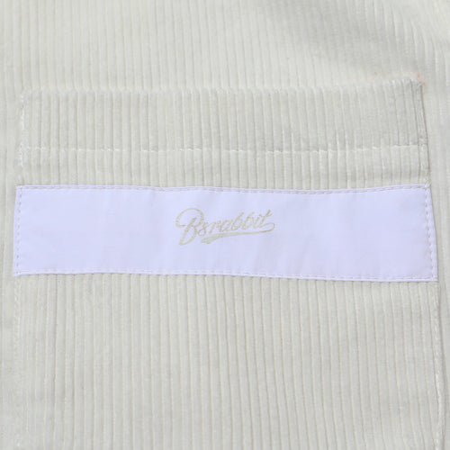 Br Corduroy Hooded Jacket White