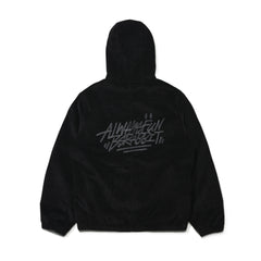 Br Corduroy Hooded Jacket Black