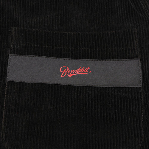 Br Corduroy Hooded Jacket Black