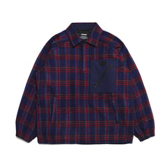 Better Than Check Anorak Shirt Navy / Purple Check