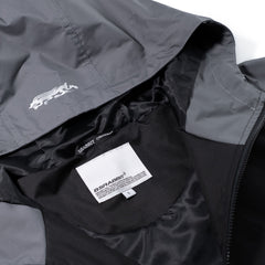 Light Weight Reflective Line Hooded Jacket Black