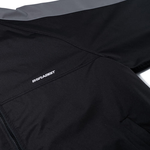 Light Weight Reflective Line Hooded Jacket Black