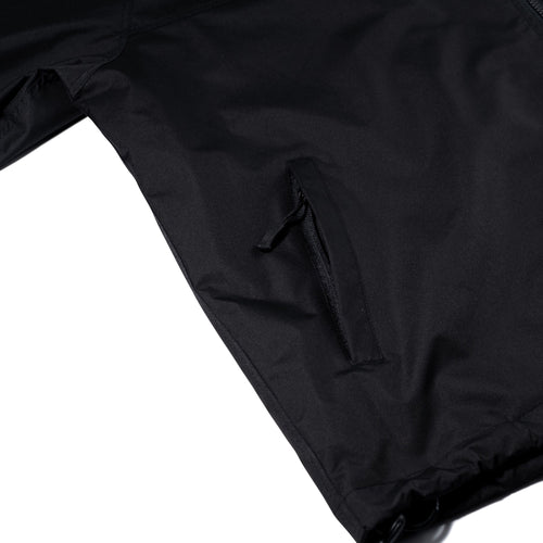Light Weight Reflective Line Hooded Jacket Black