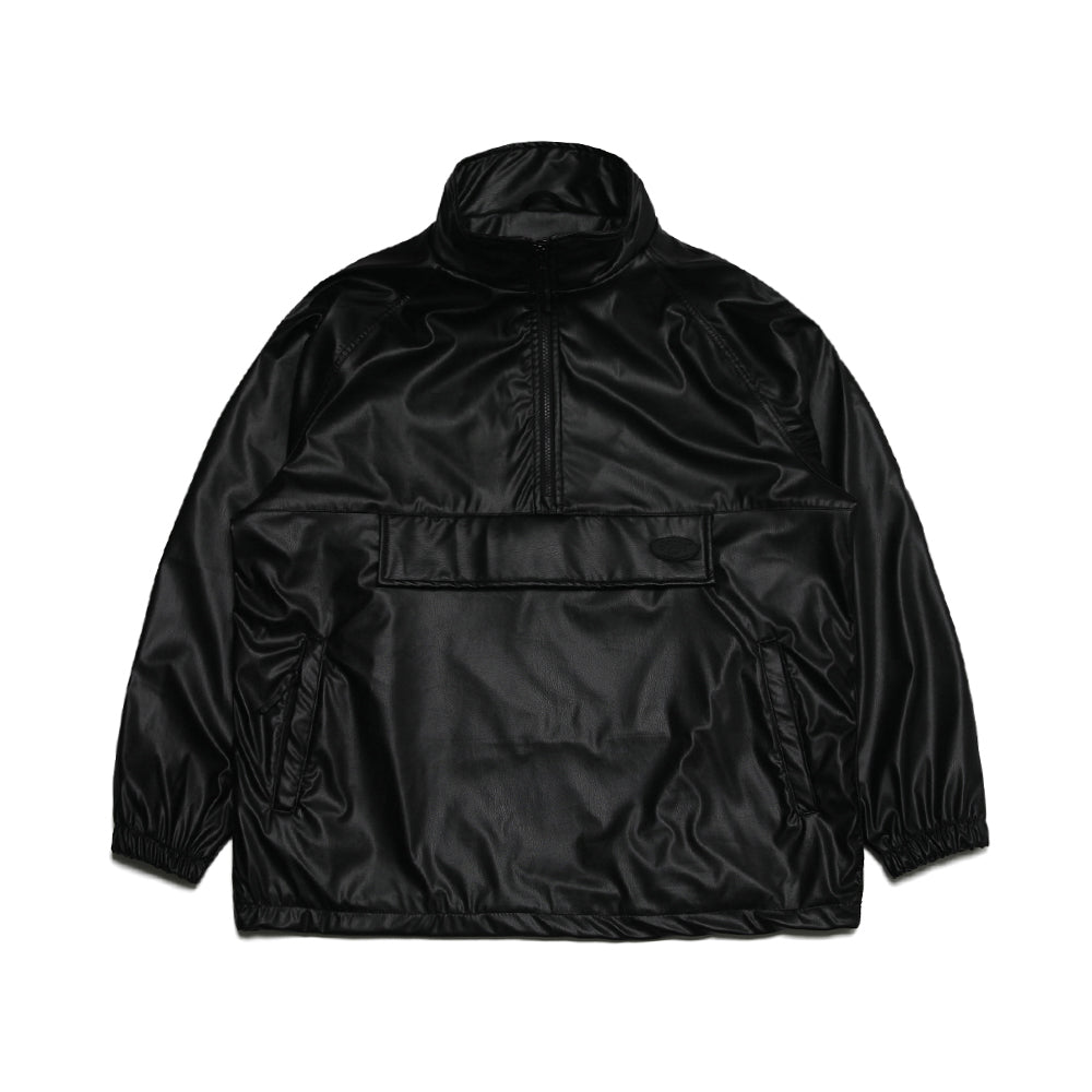 bsrabbit LEATHER ANORAK JACKET BLACK Lbs - スノーボード