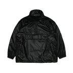 Leather Anorak Jacket Black