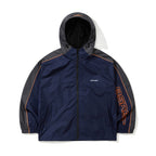 Light Weight Reflective Line Hooded Jacket Navy